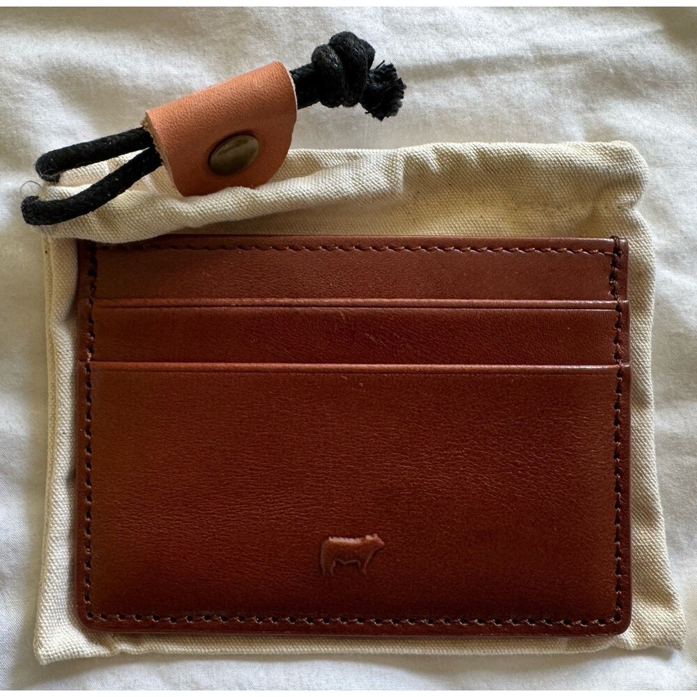 Will Leather Goods Card Case RFID Classic Front Pocket Minimalist w Bag/Box